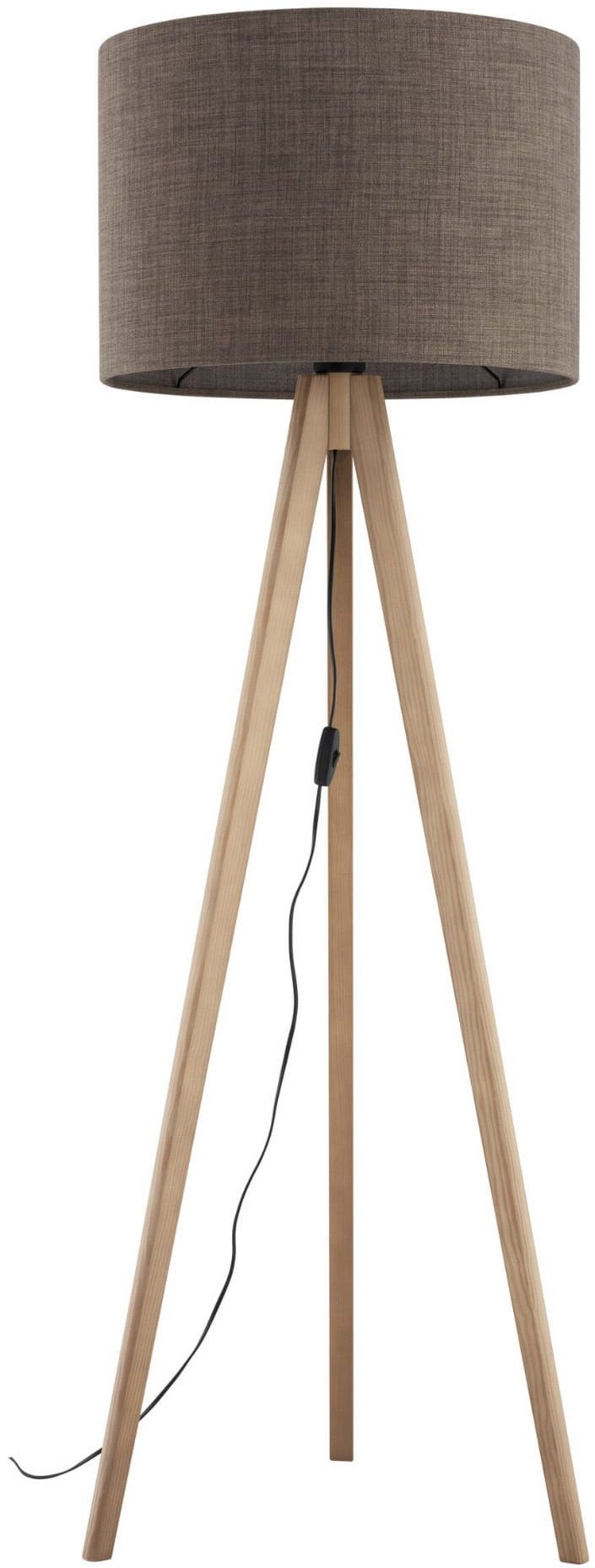 TK Lighting Grand lampa stojąca 1x15 W drewno-brązowa 16026