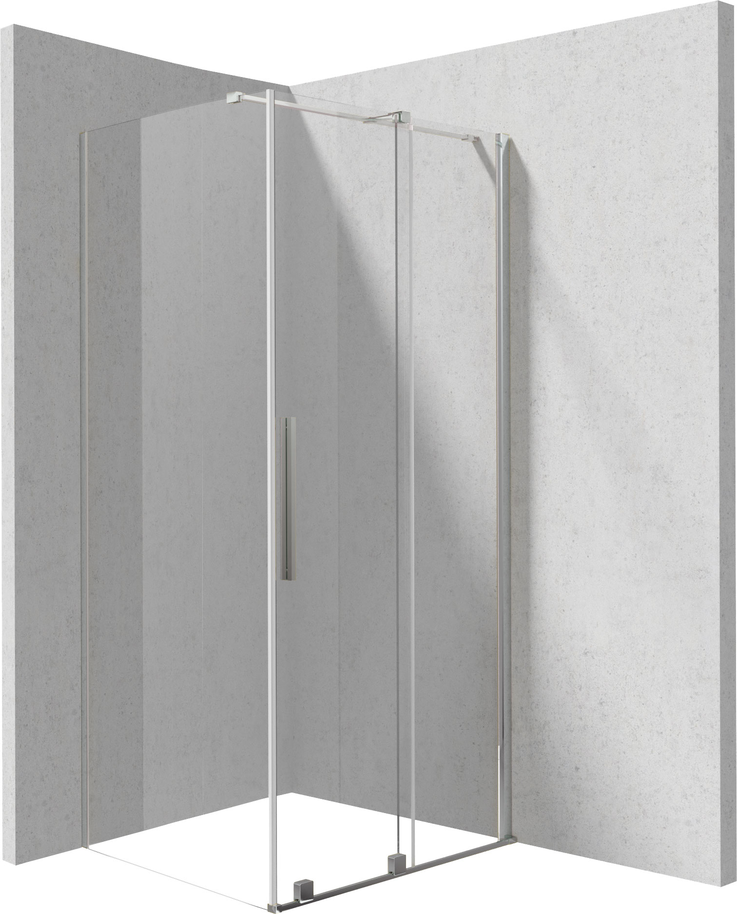 Deante Prizma kabina prysznicowa 120x80 cm prostokątna chrom połysk/szkło przezroczyste KPN0P12S08
