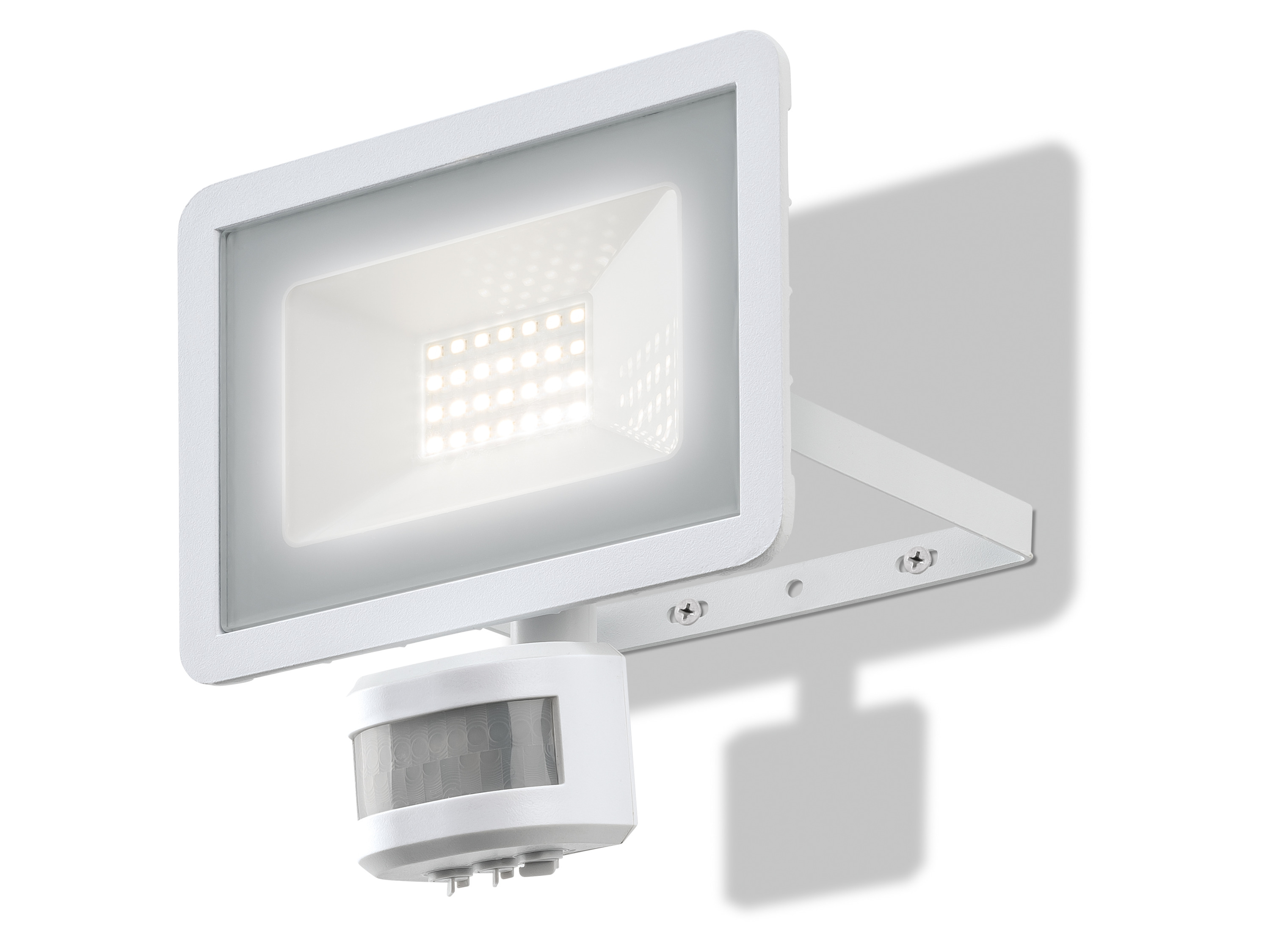 Livarno Reflektor zewnętrzny Led, 24 W, z czujnikiem ruchu Biały