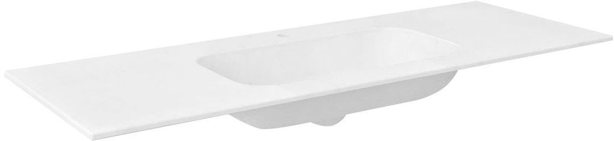 Darmowa Dostawa - Umywalka 130x51.5 cm prostokątna meblowa biała Sapho Aruba AR130B1M