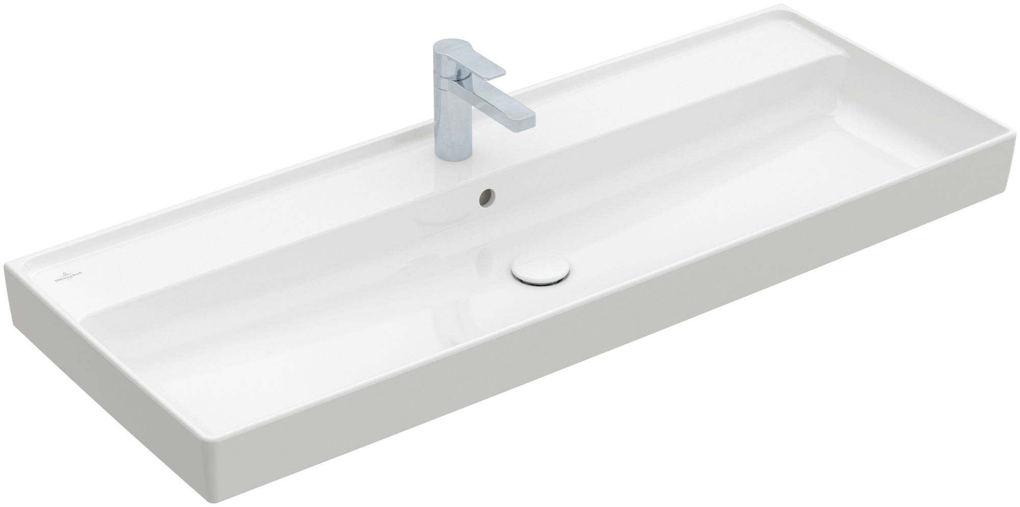 Darmowa Dostawa - Umywalka 120x47 cm prostokątna ścienna-meblowa biała Villeroy & Boch Collaro 4A33C201