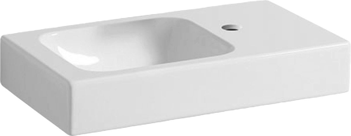 Darmowa Dostawa - Umywalka 53x31 cm prostokątna ścienna-meblowa biała Geberit iCon 124053000