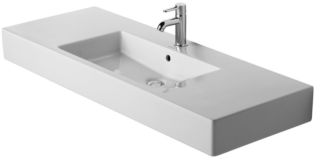 Darmowa Dostawa - Umywalka 125x49 cm prostokątna meblowa biała Duravit Vero 0329120000