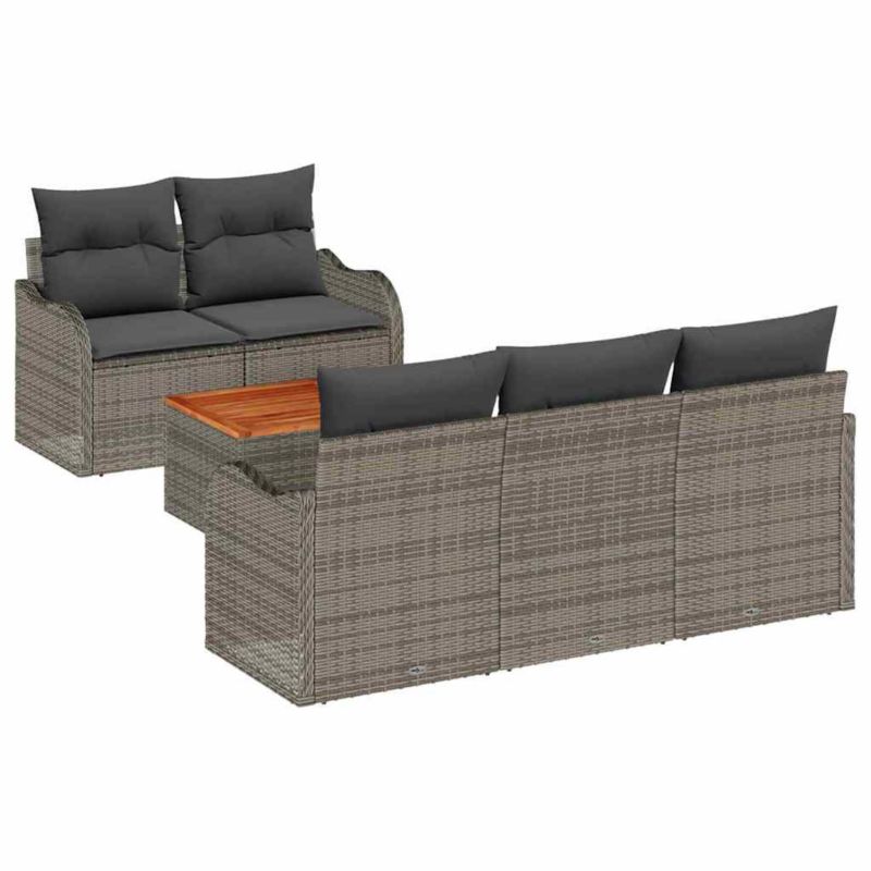 Zestaw mebli ogrodowych wypoczynkowy WaszeMeble polirattan szary WM-3356060 1 kpl