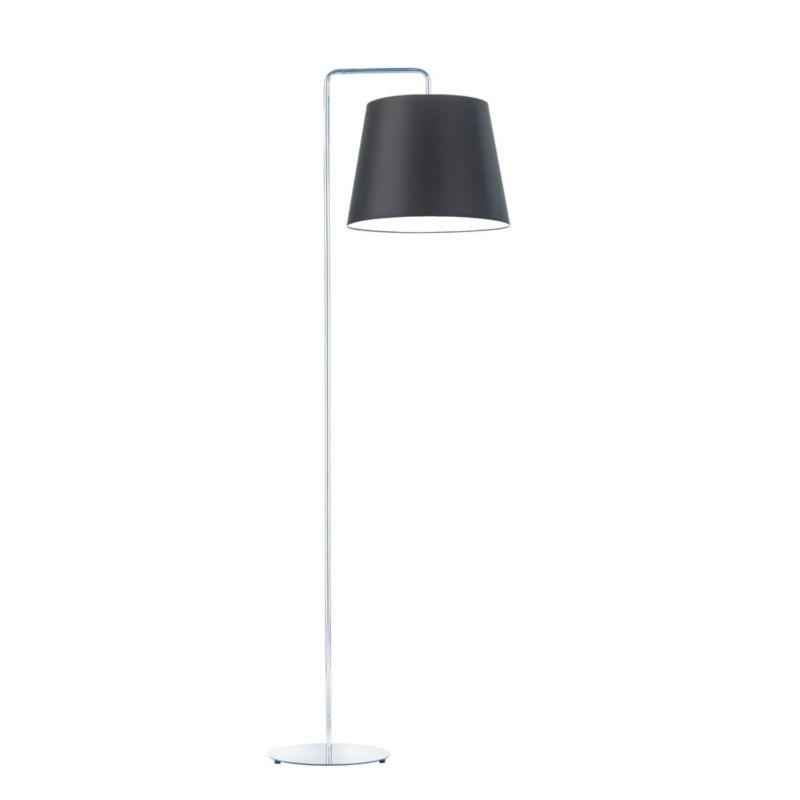 Lampa stojąca Volta Light Factory podłogowa z abażurem srebrny/czarny stożek VOS 1szt.