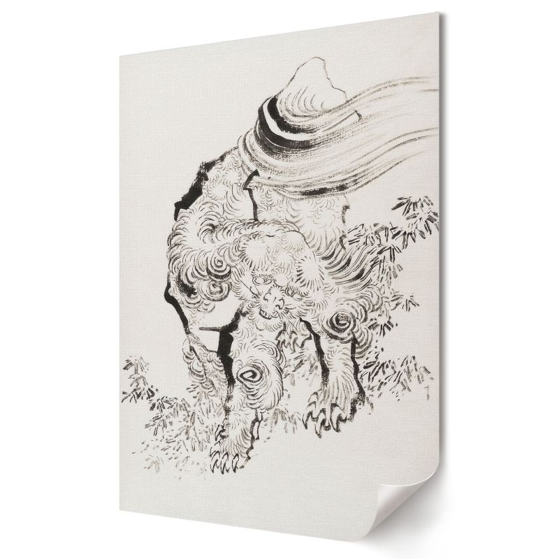 Plakat na płótnie Wallfluent Format A4 Japoński tygrys Artysta Hokusai 1 szt.