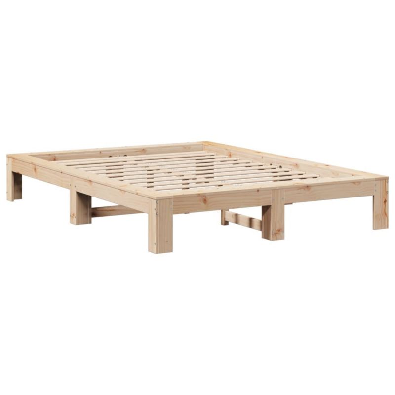 Łóżko drewniane WaszeMeble 150x200 cm brązowe WM-3308735 1 szt.