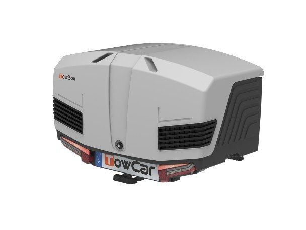 Towbox V3 Grey LED Edition - bagażnik box montowany na hak 1 szt.