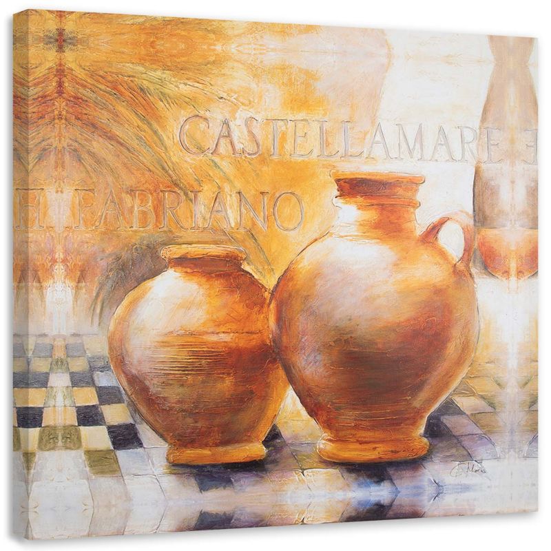Obraz Feeby Dwa pomarańczowe dzbany 60x60cm 1szt