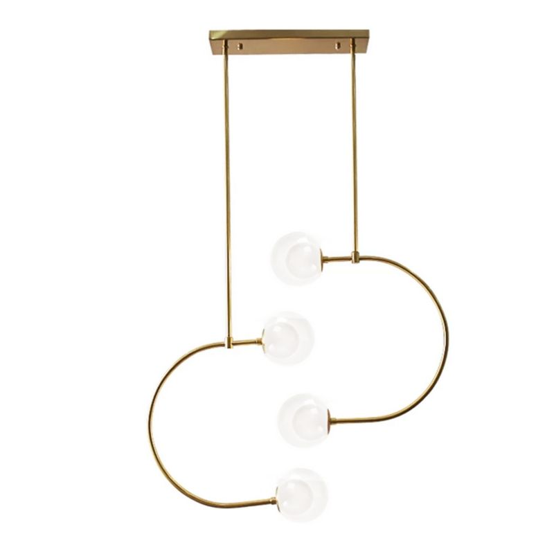 Lampa Sufitowa Wisząca Toolight App639-4Cp Złoty