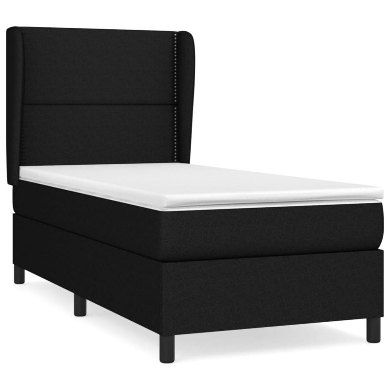Łóżko kontynentalne WaszeMeble 80x200 cm czarne WM-3127839 1 szt.