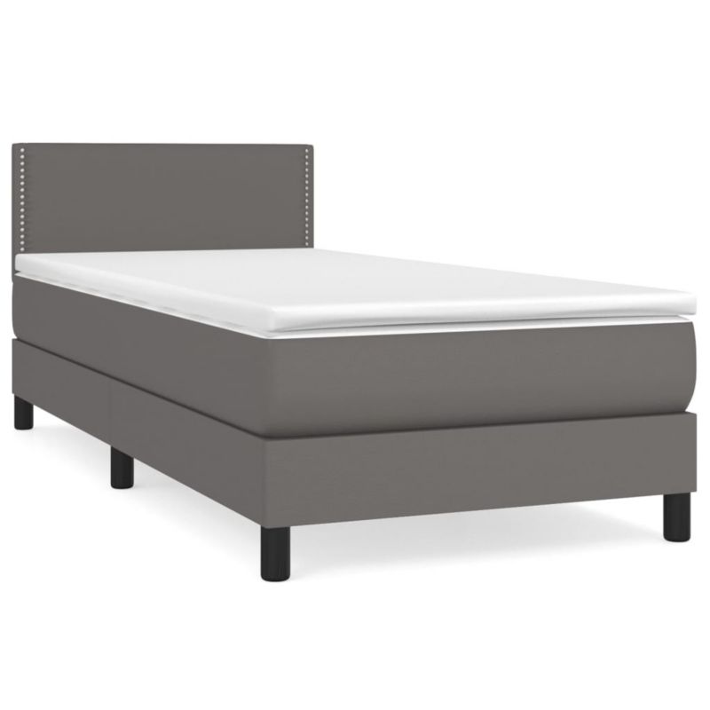 Łóżko kontynentalne WaszeMeble 80x200 cm szare WM-3141033 1 szt.