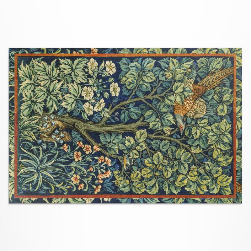 Dywan Winylowy Z Nadrukiem Wallfluent 120x180 cm William Morris i John Henry wzór ogród 1 szt.
