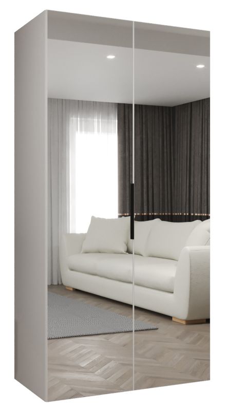 Szafa uchylna otwierana MARBELLA 3 100 wys 202 cm Biały + Czarny 1 szt