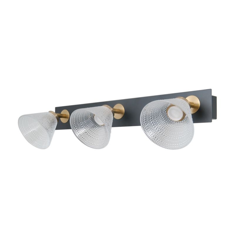 Kinkiet Italux ORELLA czarny matowy LED 3x12W 750lm Ciepła biel IP20 -1 szt.