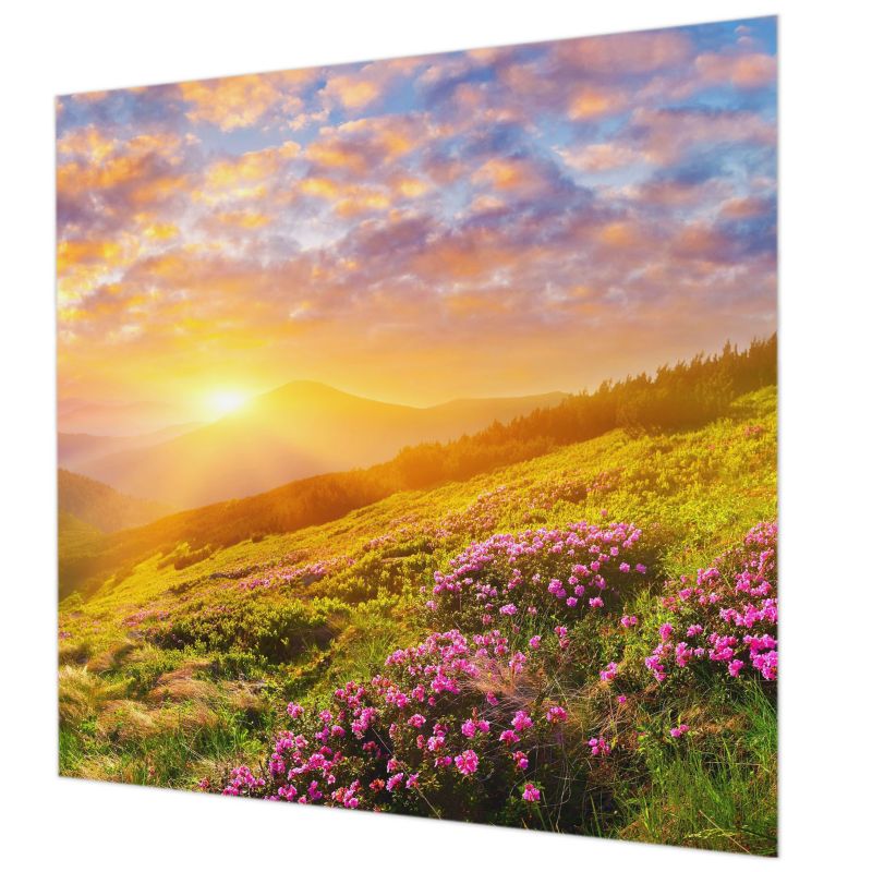 Fototapeta Do Biura Tulup 250x250 cm Górski Zachód Do Salonu, Do Sypialni, Do Biura 1 szt.