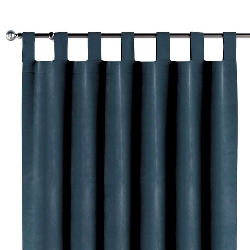 Zasłona na szelkach 1 szt. 130 x 245 cm Dekoria pruski błękit 1 szt.