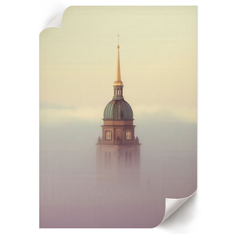 Plakat Ścienny ArtPrintCave 21x29,7 cm Mglista wieża Qu 1 szt.