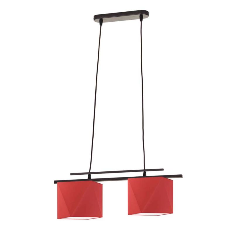 Lampa wisząca zwis Volta Light Factory żyrandol sufitowa z abażurami diament Ceglany BARCELONA Z2 1szt.