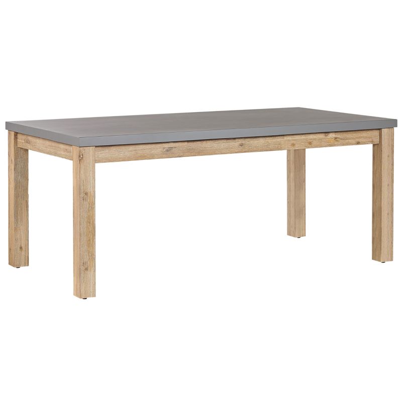 Stół ogrodowy Ostuni 180 cm 90 cm Beton Szary 1 szt.