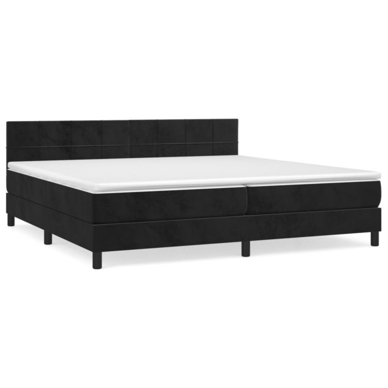 Łóżko kontynentalne WaszeMeble 200x200 cm czarne WM-3141325 1 szt.