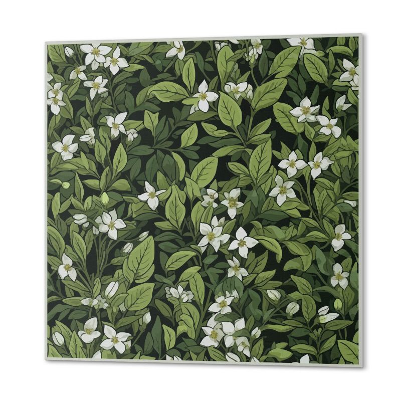 Ścienne Kafelki PCV ArtPrintCave 50x50 cm Kwiatowy wzór roślinny 4 szt.