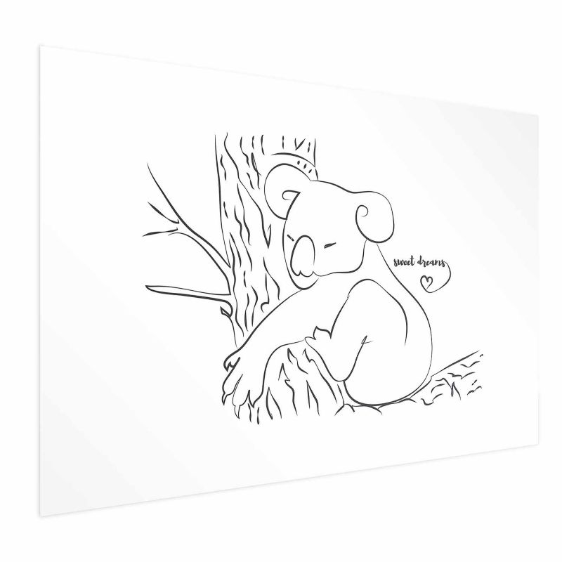 Plakat Artgeist Śpiący koala 90x60 cm bez ramy 1 szt