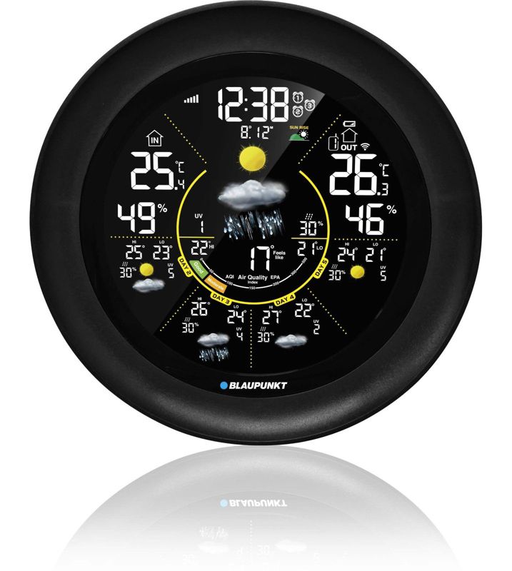 Stacja pogodowa Blaupunkt z aplikacją TUYA WS65BK APP 1 szt.
