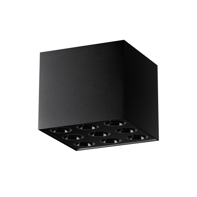Lampa sufitowa Pure Lume MONARO czarna LED 16W 4000K 1859lm IP20 - 1 szt.