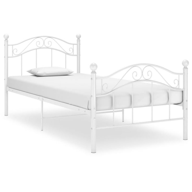 Łóżko metalowe WaszeMeble 100x200 cm biała WM-324992 1 szt.