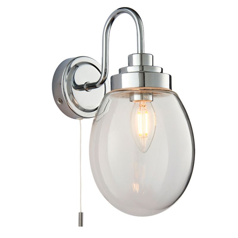 Kinkiet z włącznikiem Endon HAMPTON chromowany 1xE14x15W IP44 - 1 szt.