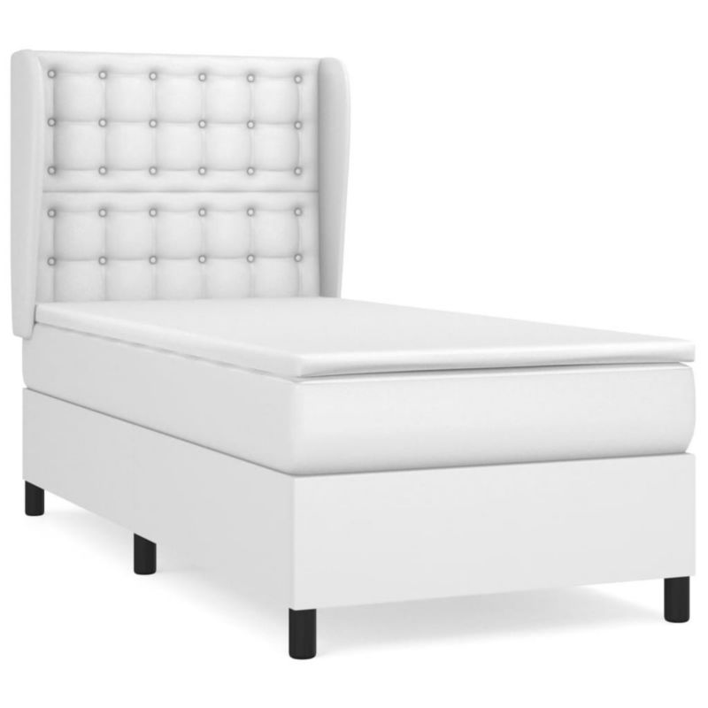 Łóżko kontynentalne WaszeMeble 100x200 cm białe WM-3129016 1 szt.