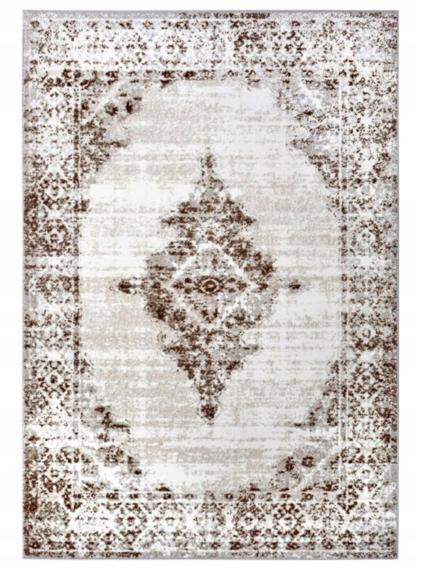 Dywan 67x120cm, miękki, pluszowy, kremowo beżowy marki Hanse Home do salonu, 1 szt.