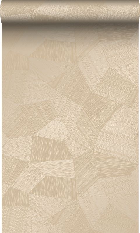 Tapeta Origin Wallcoverings graficzny motyw 3D piaskowym 53 cm x 10.05 m - 1 rol.