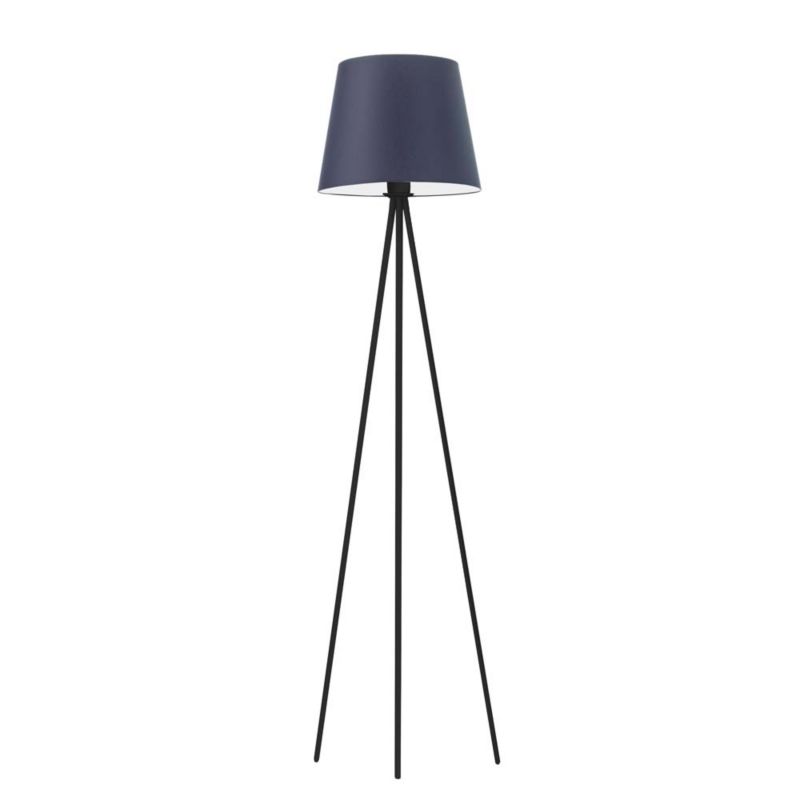 Lampa stojąca Volta Light Factory podłogowa trójnóg z abażurem granatowy stożek JOLLY 1szt.