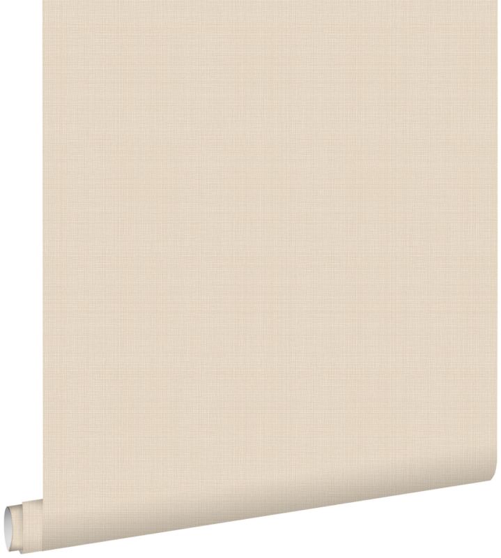 Tapeta ESTAhome lniana tekstura piaskowego beżu 53 cm x 10.05 m - 1 rol.