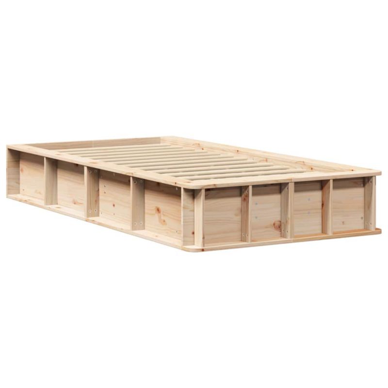 Rama łóżka WaszeMeble 90x200 cm Brązowy sosna WM-3385733 1 szt.