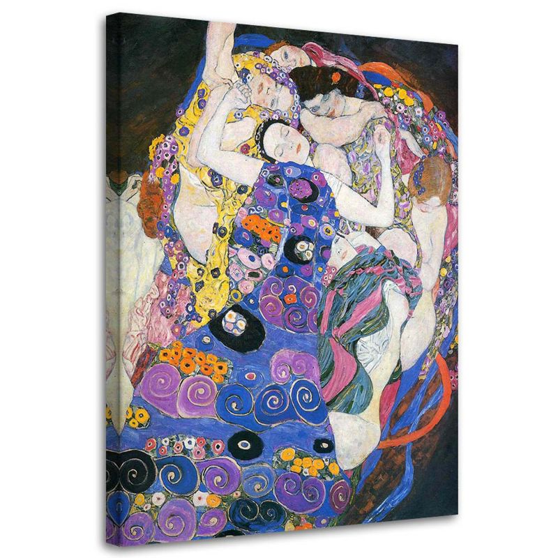 Obraz na płótnie Feeby Dziewice - G. Klimt reprodukcja 80x120cm 1szt