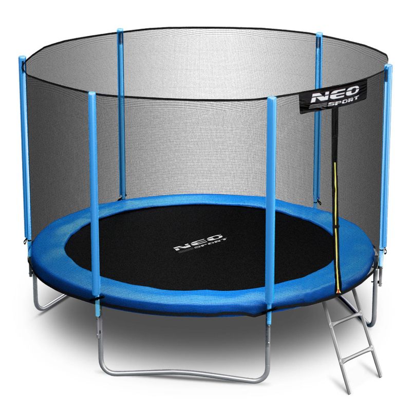 Trampolina ogrodowa Neo-Sport dla dzieci 183cm 6ft + drabinka + siatka zewnętrzna 1szt.