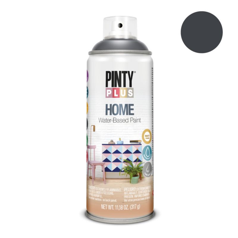 Dekoracyjna farba w sprayu Pintyplus HOME HOME BLACK matowe 400ml