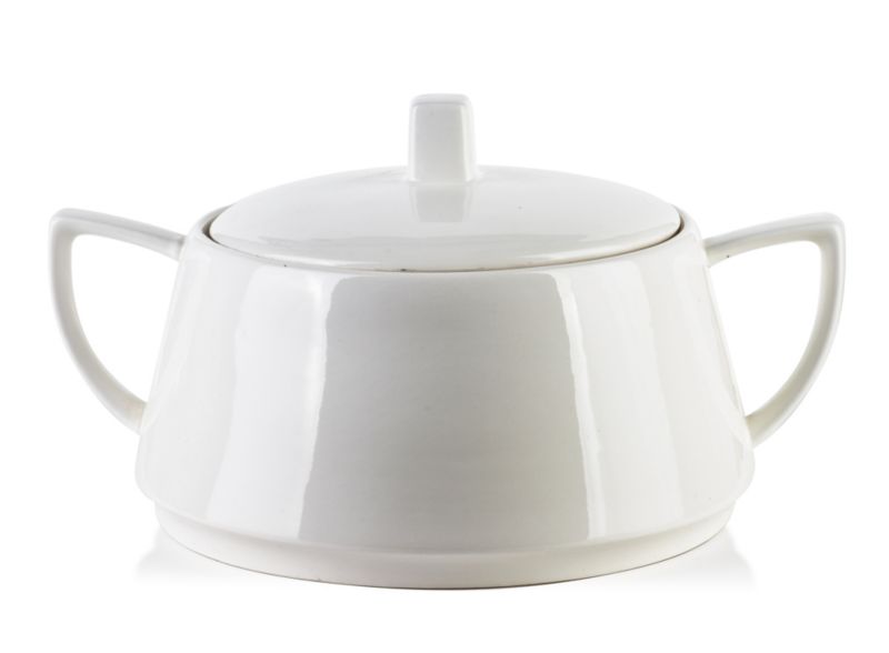 Waza porcelanowa Basic 28x18x15,5 cm biała 2,3 l 1 szt.