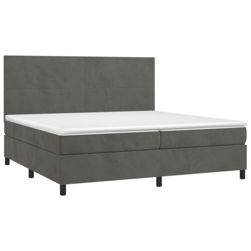 Łóżko kontynentalne WaszeMeble 200x200 cm szary WM-3136024 1 szt.
