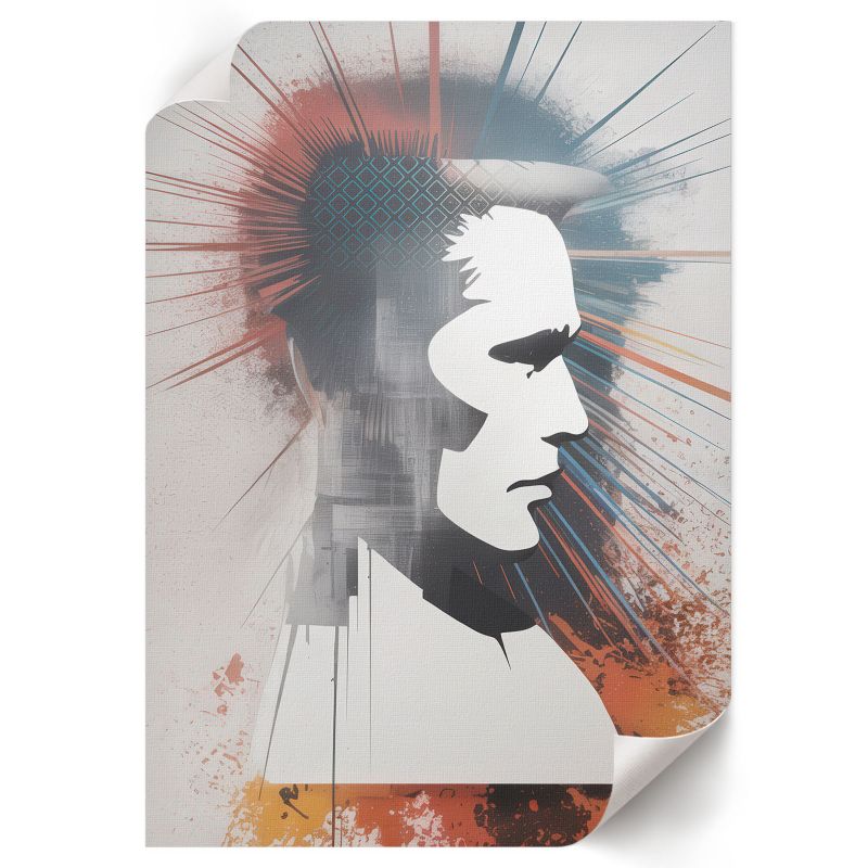 Plakat Na Ścianę ArtPrintCave 29,7x42 cm Twarz geometryczna Issa0 1 szt.