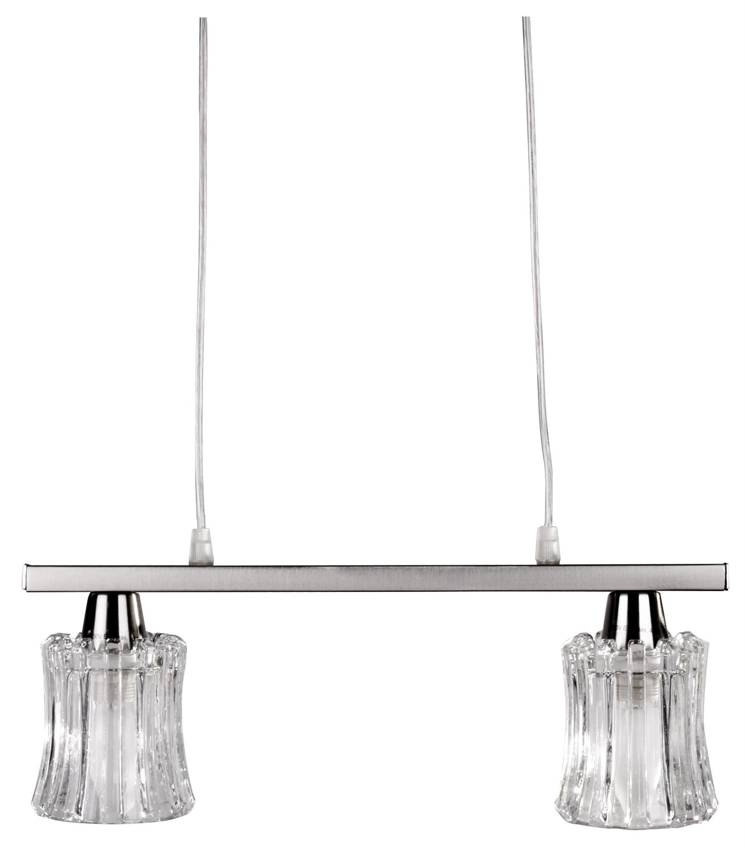 Lampa wisząca z regulacją wysokości do salonu Ibiza 2-punktowa satyna