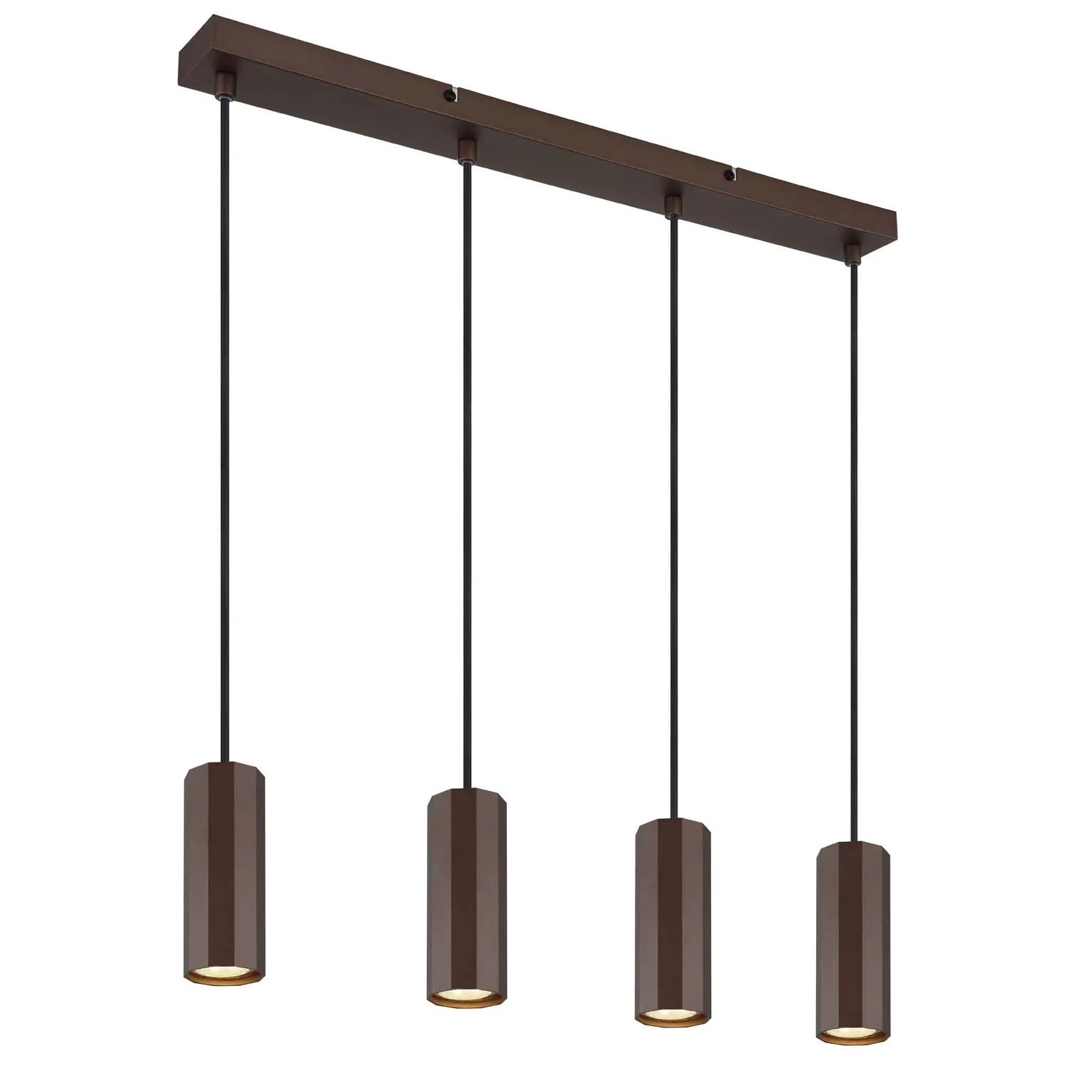 Globo Lampa wisząca JAMES 4xGU10 25W brąz mat