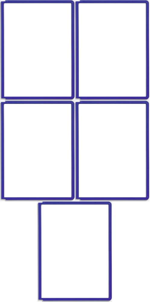 5x Panel informacyjny Durable Sherpa, A4, granatowy