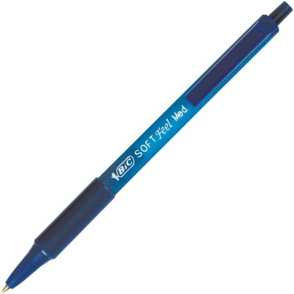 Długopis automatyczny BIC Soft Feel, 1mm, niebieski