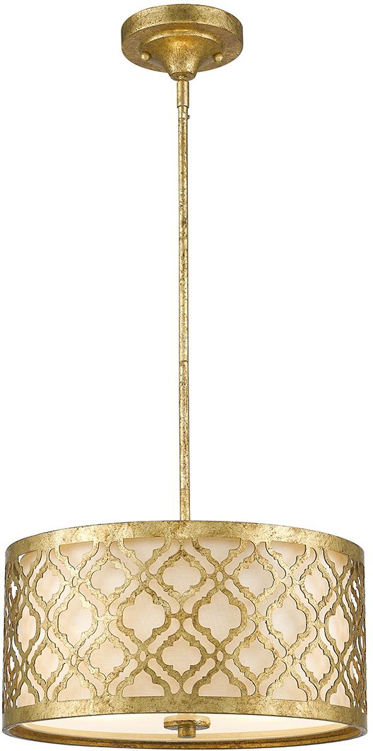 Elstead Lighting Arabella lampa wisząca 2x60 W postarzane złoto GN-ARABELLA-P-M