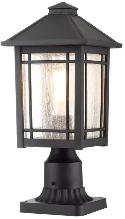 Elstead Lighting Cedar Point lampa stojąca zewnętrzna 1x60 W czarna QZ-CEDAR-POINT3-M-BK
