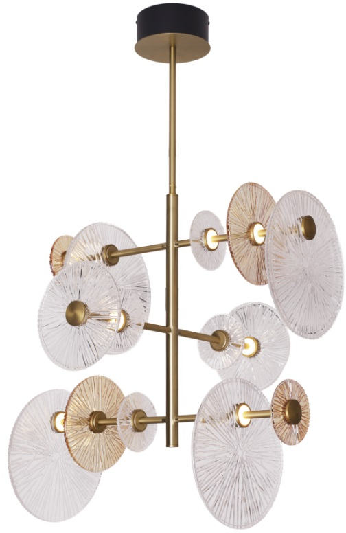 MaxLight Allure lampa wisząca 5x5 W złoty mat P0541 - Wysyłka w 24h